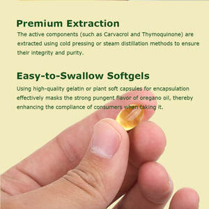 Cápsulas de Aceite de Orégano, Marca Privada, Suplementos Herbales, Aceite de Semilla Negra, Antioxidantes, Suplemento Dietético para el Cuidado de la Salud - Product Image 4