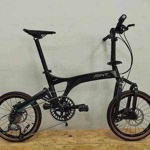 MINT PARROT Vélo Pliant Vélo Oiseau Triple Pli Pliable 355 18 Pouces Frein à Disque 9 Vitesses Amortissement Alliage d'Aluminium - Product Image 1