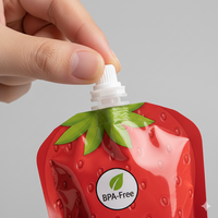 Sachet Doypack liquide en gros avec bec verseur pour l'emballage de boissons et de jus pour enfants