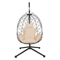 Fauteuil suspendu d'extérieur en corde tressée, chaise de jardin, balançoire de patio personnalisée, balançoire de patio en macramé tressé