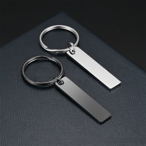 Portachiavi in Metallo a Barra Lucidato a Specchio in Acciaio Inossidabile per Incisione Personalizzata di Logo e <span class=keywords><strong>Nome</strong></span> - Product Image 1