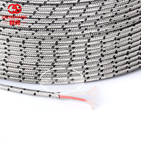 Kabel Ekstensi Termokopel Tipe S/R 24AWG dengan Isolasi Serat Kaca dan Pelindung Baja Tahan Karat