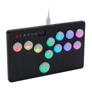 Mini Hitbox RGB nút flatbox <span class=keywords><strong>Arcade</strong></span> chiến đấu thanh cho kailhswitch <span class=keywords><strong>Arcade</strong></span> thanh điều khiển GP2040-CE cho PC PS3 PS4 chuyển đổi - Product Image 1