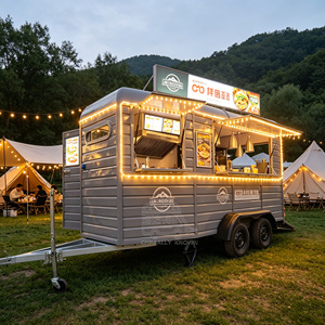 Fully Equipped Europe Standard Mobile Catering Food Vending Cart Trailer Vintage Fast Food Truck Horse <b>Bar</b> Trailer - Product Image 1