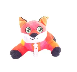 wholesales custom flip plush toy stuffed fox doll arctic soft stuffed red fox plush toy turn into plush red poop