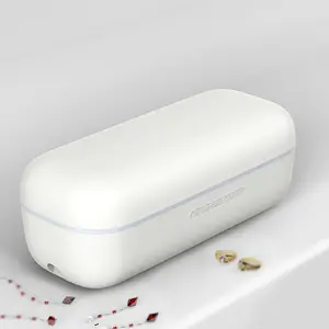 Pembersih ultrasonik kaca plastik portabel Mini 300ml Model panas terbaru teknologi Amazon penjualan TERBAIK UNTUK Perhiasan jam