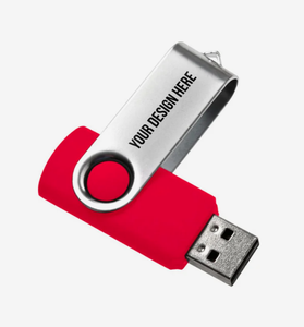 แฟลชไดรฟ์ USB สีแดงแบบหมุนได้ ความจุ <span class=keywords><strong>8GB</strong></span> รับทำโลโก้ OEM จำ<span class=keywords><strong>น</strong></span>วนมาก สำหรับของขวัญส่งเสริมการขายและของที่ระลึกสำหรับองค์กร - Product Image 1