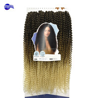 Extensions de cheveux Grace Packet, 9 pièces en un seul lot, BAXI2025-7, 320 g, boucles crépues, fibre protéinée, tissage de cheveux double trame