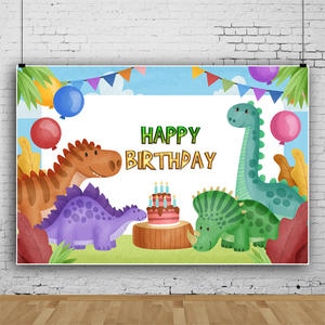 Fondo de Dinosaurios LEMON de 3x5 pies, Pintura de Parque Jurásico, Pancarta de Bosque Primitivo de Dibujos Animados, Decoración para Fiestas de Cumpleaños para Niños - Product Image 5