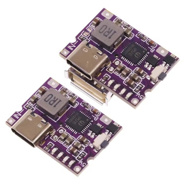 Type-C USB Boost Converter 5V 4.2V 3A Lithium Battery Charging Board LED Indicator IP5310 Step-Up Power Module DC-DC Board Mount