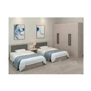 wooden modern hotel furniture 5 star bedroom sets bed room furnitures up-holstered murphy folding beds
