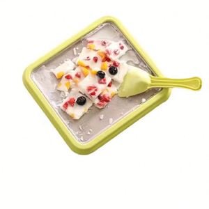 Mini machine à glace molle et yaourt glacé électrique manuelle en acier inoxydable 304 DIY - Product Image 2