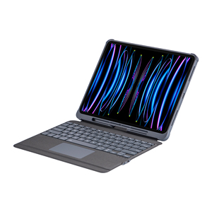 2020 2018 2024 mô hình 12.9-inch iPad chia bàn phím trường hợp bìa Touchpad Bút Chì Chủ 7 màu LED RGB đèn nền QWERTY 7 màu LED - Product Image 3