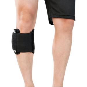 Knee Brace Compression Strap One Size Black Nylon Unisex Leg Support For Multiple Sports - Product Image 1