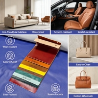 Tissu en cuir synthétique PVC PU flexible et confortable, résistant aux déchirures, imperméable, pour sièges automobiles et sacs à main