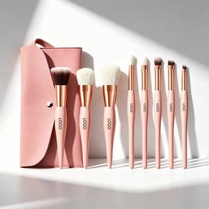 Juego de brochas de maquillaje Kabuki e iluminador profesionales de lujo YRX, brocha individual de alta calidad para maquillaje de rostro y ojos, vegana. - Product Image 4