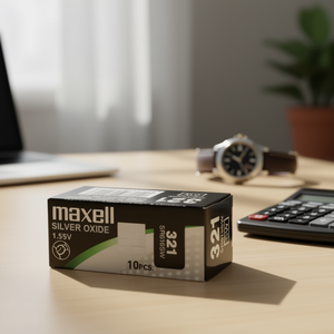 Batería Desechable de Óxido de Plata Maxell MAX 321 1.55V SR616SW Paquete de 10 para Relojes - Product Image 3