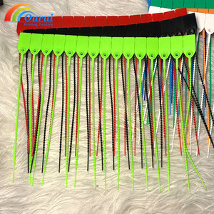 Porte-clés en PVC multicolores, forme rectangulaire, en plastique flexible, pour une identification par lots facile, flexibles et faciles à verrouiller - Product Image 5