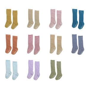 Calcetines de tubo para niños con logo personalizado, al por mayor, de algodón clásico, antideslizantes, para bebés y niños. - Product Image 6