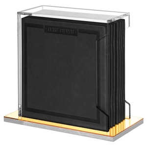 Tùy chỉnh rõ ràng <span class=keywords><strong>Acrylic</strong></span> judaica Quà Tặng softcover <span class=keywords><strong>lucite</strong></span> bencher Bộ - Product Image 2