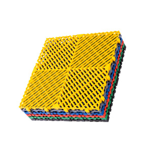 Dalles de sol de garage modernes et colorées, écologiques, rigides, modulaires, en plastique industriel, pour atelier de detailing automobile - Product Image 1