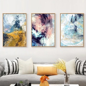 Pintura al Óleo Moderna Nórdica Simple, Abstracta, con Efecto de Acuarela, de Lujo, para Colgar en la Pared, sobre Lienzo - Product Image 2