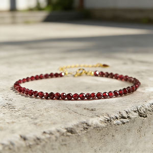 Pulsera Ajustable de Piedras Preciosas Naturales con Cuentas y Cristales, Chapada en Oro de 14K, Estilo Vintage para Mujer, Regalo de Moda para el Día de San Valentín - Product Image 3