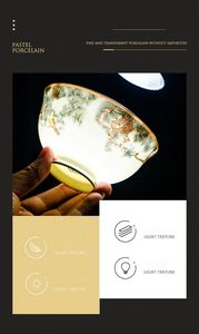 Factory Custom Shining Star Eco-Friendly Bone China <b>Dinnerware</b> <b>Sets</b> with Animal Pattern - Product Image 4