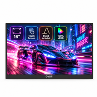 Moniteur portable tactile 16 pouces FHD Plus 60Hz IPS 822G double USB-C HD-MI avec support réglable pour travail à distance, idéal pour ordinateur portable (vente en gros OEM)