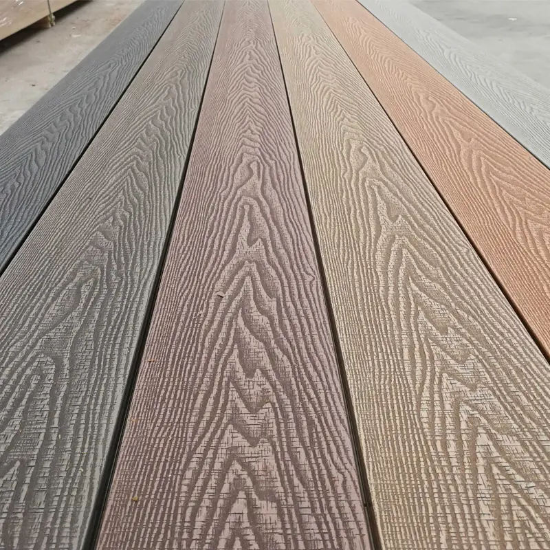 Surface en bois et plastique composite 146x25, grain de bois, relief profonde, anti-rotation, wpc, couverture creuse