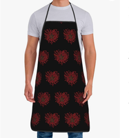 Promotion Usine Tablier Classique Drapeau Marocain pour Hommes et Femmes, Tabliers Vintage Amusants pour Cuisine, Cuisson et Barbecue