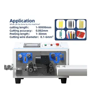 ZJ-806 High Precision Computer & Electric Automatic Stripper Cutting And Cable Wire Stripping Machine