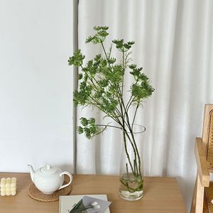 Fleur artificielle en dentelle à 5 branches, haute simulation, en plastique, pour décoration intérieure et accessoire de photographie de mariage - Product Image 2