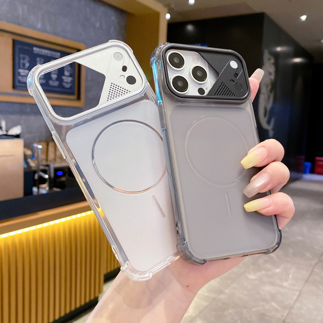 Factory New Anti-drop Shockproof Camera Hole Case for iPhone 17 Pro Max 16 Pro Max 15 14 13 Magnetic Matte Skin-sense Cover