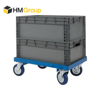 Chariot à palettes manuel Euro, capacité 800 kg, bleu