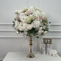Boules de fleurs personnalisées en roses et hortensias, centres de table de mariage faits à la main, décorations de haute qualité pour anniversaire de mariage