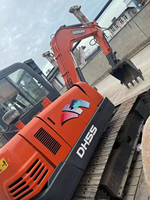 Excavadora Usada Doosan DH55 de 5 Toneladas, Pequeña, de Segunda Mano, con Motor, Caja de Cambios y Transmisión Originales, en Venta