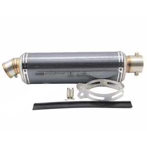 Universel En Acier Inoxydable VTT Dirt Pit Bike Motocross Moto <span class=keywords><strong>silencieux</strong></span> d'échappement <span class=keywords><strong>silencieux</strong></span> Pour FZ16 CBR250 CB400 ER6N <span class=keywords><strong>MT07</strong></span> - Product Image 3