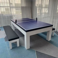 Table de billard américaine en bois massif 3-en-1 personnalisable, multi-jeux, populaire, écologique, durable, prix de gros direct usine