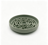 Gamelle anti-glouton pour animaux de compagnie en silicone alimentaire écologique, étanche, motif géométrique, labyrinthe, puzzle, anti-étouffement, prévient les ballonnements