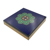Conception personnalisée en gros de luxe en bois chocolat date boîte-cadeau pour le ramadan