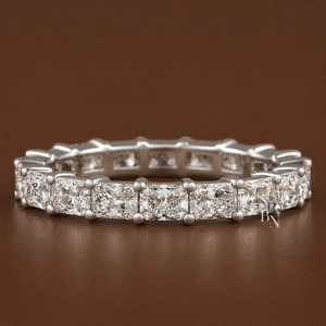 Bague de mariage moderne en diamant de laboratoire pour femme, 2 carats, 3 mm de large, qualité supérieure, bijoux fins de mariage - Product Image 1