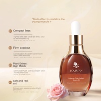Sérum Huile Visage à la Rose Bulgare Pressée à Froid, Raffermissant, Anti-rides, Hydratant, Huile Essentielle de Rose pour Massage Gua Sha