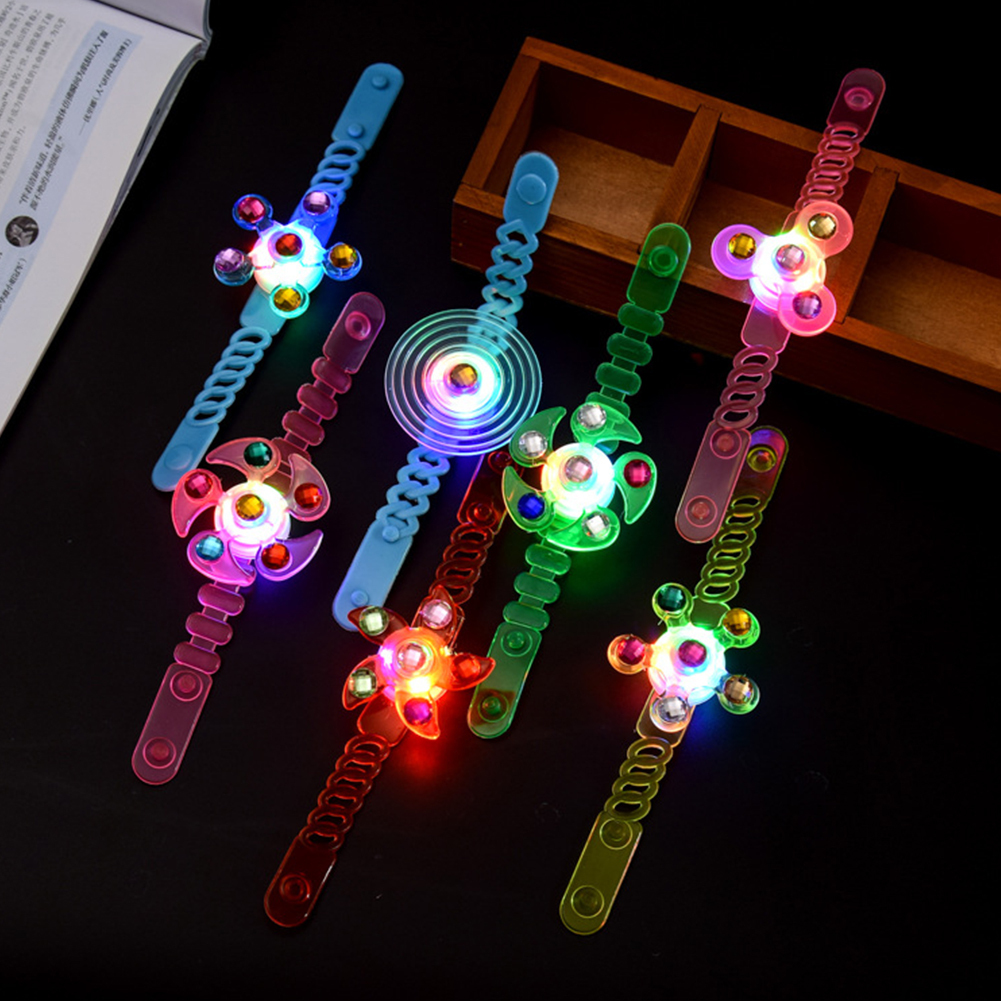 Lot De 6 Bracelets LED Lumineux – Clignotants Colorés, Fête, Halloween, Noël, Concert, Enfant Et Adulte