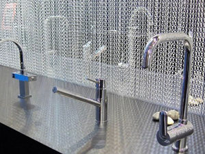 Chất Lượng Cao Kim Loại Trang Trí Chuỗi Thư Vòng Dệt Dây Lưới Rèm, Màn Hình Lưới Trần Trang Trí Rèm - Product Image 4