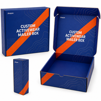 Boîte d'expédition personnalisée pour vêtements de sport, en carton ondulé E-Flute, pour l'e-commerce de vêtements