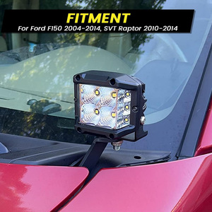 Soporte de Montaje para Luz LED en la Bisagra del Capó Delantero de Ford F150, Construcción Duradera de Acero, Corte Láser CNC, Recubrimiento en Polvo - Product Image 3