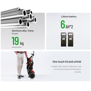 24V 180W D37ポータブル電動ブラシレスホイールハブモーターヘルスケアCe便利な車椅子価格アルミニウム用JBH - Product Image 4