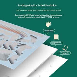 ชุดของเล่น DIY สำหรับเด็ก แบบจำลองสนามฟุตบอล 3 มิติ ทำจากกระดาษ รุ่น JR001 สำหรับประกอบข้ามพรมแดน - Product Image 3