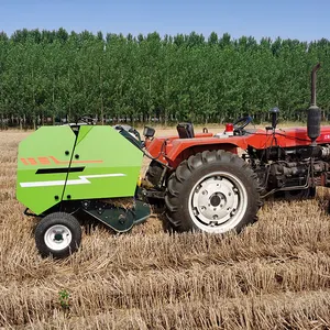 Popular Pto Small Round Hay Baler New Net Tractor Round Hay Balers Parts Round Baler With Twine Wrap